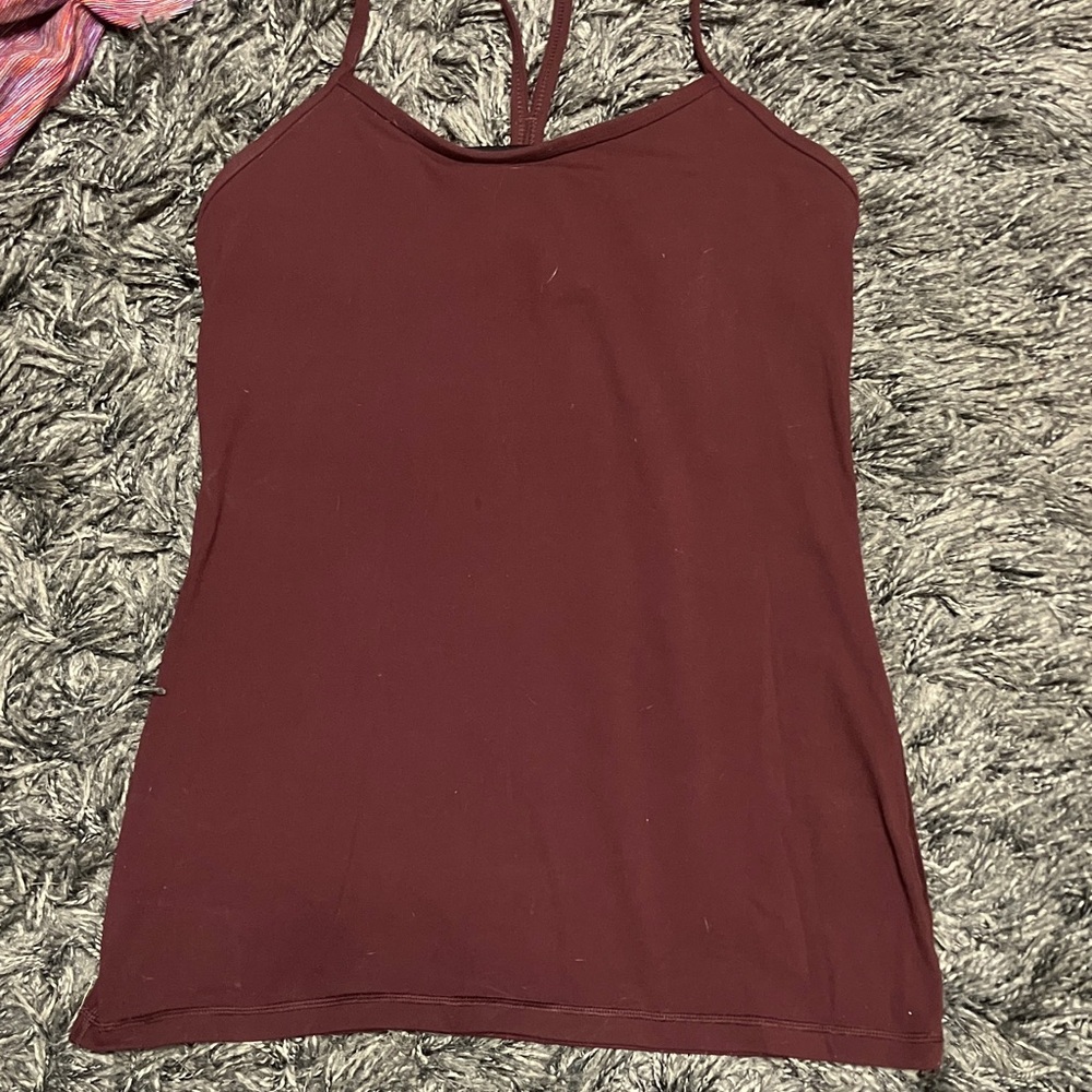 lululemon athletica Burgundy Tank Top